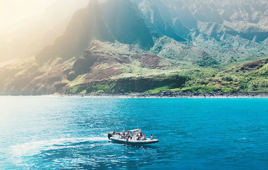Kauai Activity - Premium Morning Na Pali Adventure & Snorkel tour